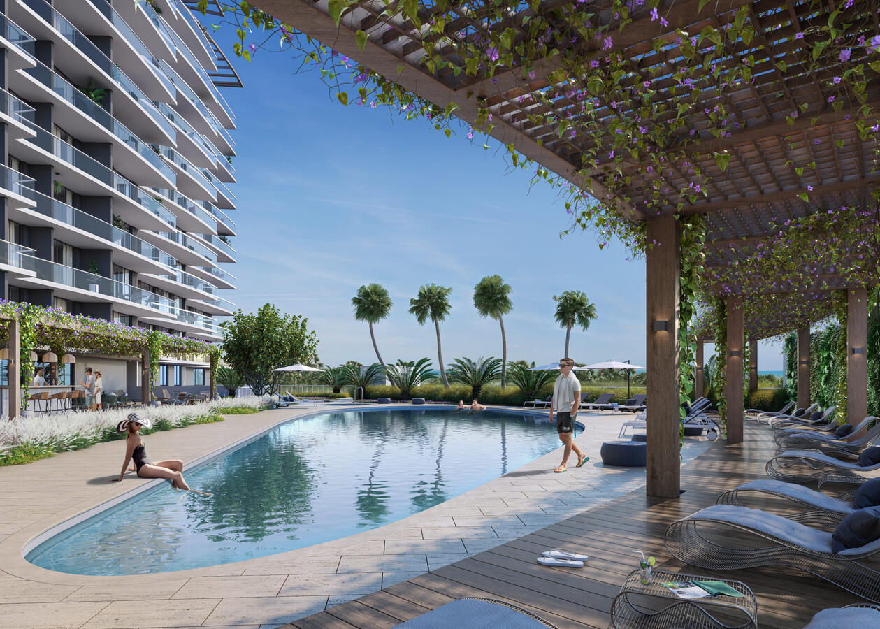 Cubierta de la piscina