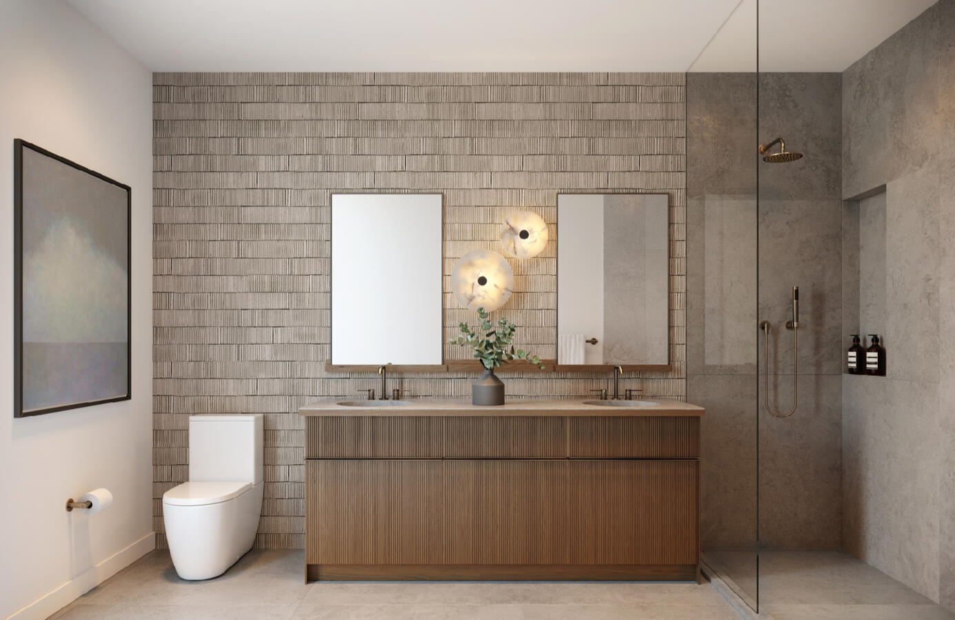 Azulejos de ducha con textura